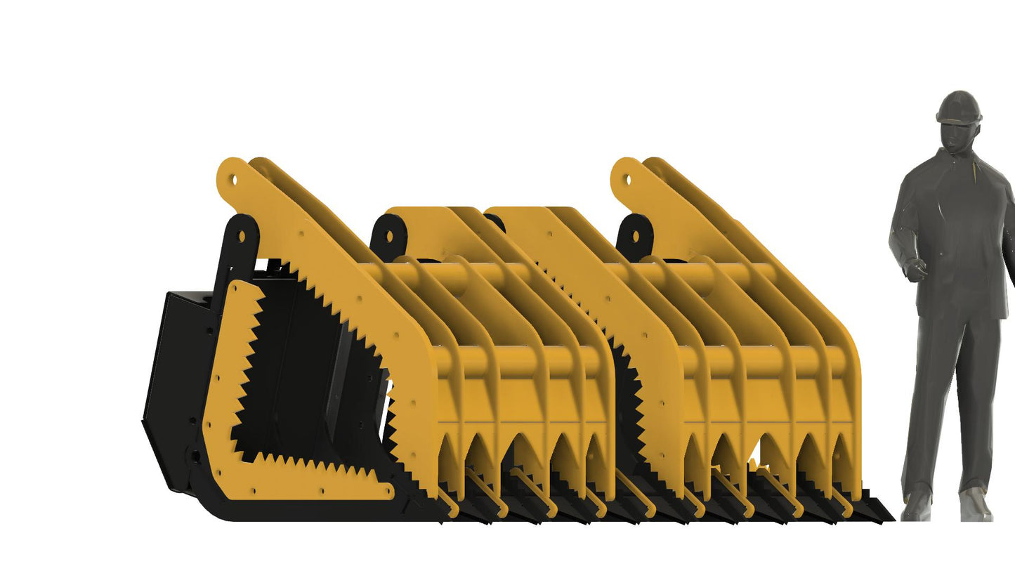 Payloader / Wheel Loader - All in One - Commercial Grade -108" - Brush / Demolishing Grapple - American Made