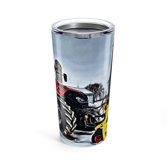 20oz Tumbler Alpha Tractor Blower Mug - Unique Farming Design