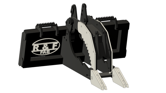 40" Hydraulic Skid Spade Grapple Rock/Stump/Log