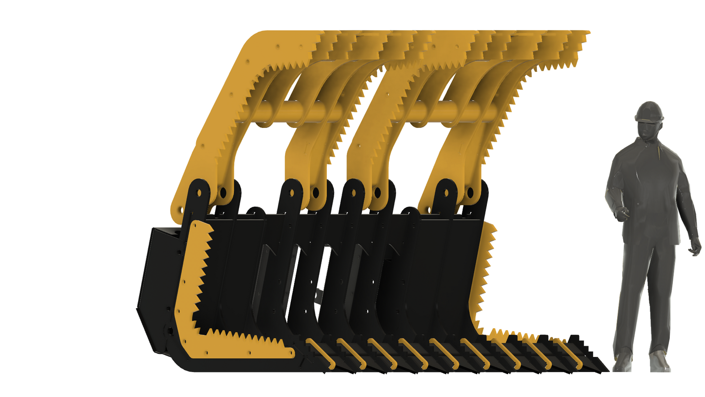 Payloader / Wheel Loader - All in One - Commercial Grade -108" - Brush / Demolishing Grapple - American Made